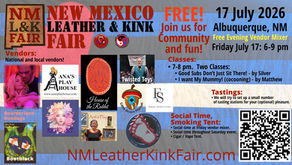 Free NM Leather & Kink Fair, Friday July 17th, 6-9 pm!