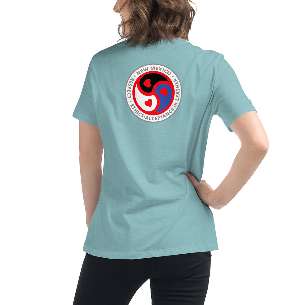 Thumbnail: NM-REAL Women's Relaxed T-Shirt, Multi-Color, Front & Back (Pin) Logo