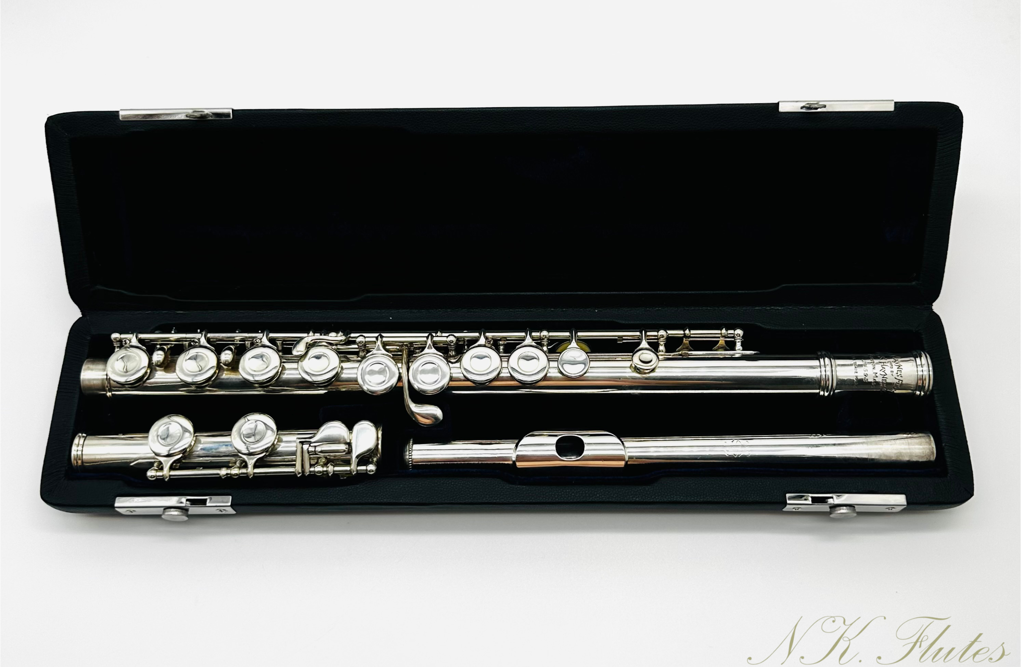 Pre-Owend Vintage All Silver Haynes Flute, Serial #18545.