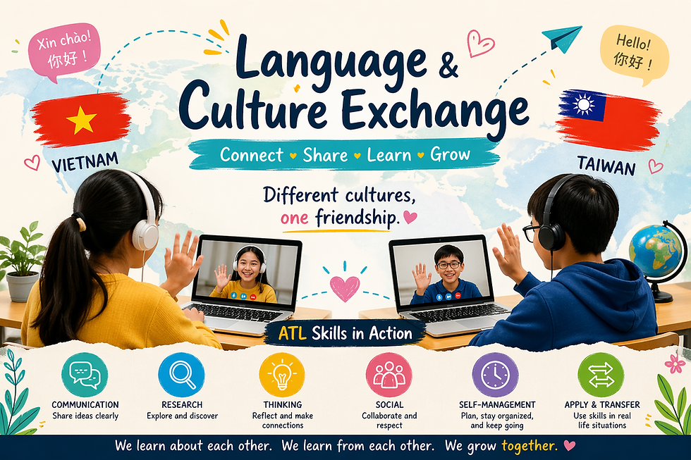 From Learning to Transfer: ATL Skills in Action through a Language & Culture Exchange Project