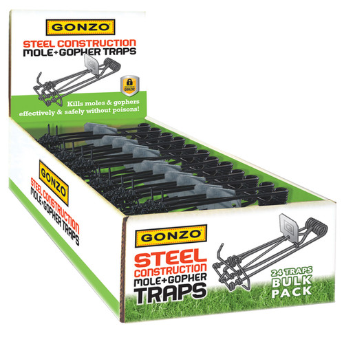 GONZO® 5000B BULK STEEL CONSTRUCTION MOLE & GOPHER TRAPS gonzostore