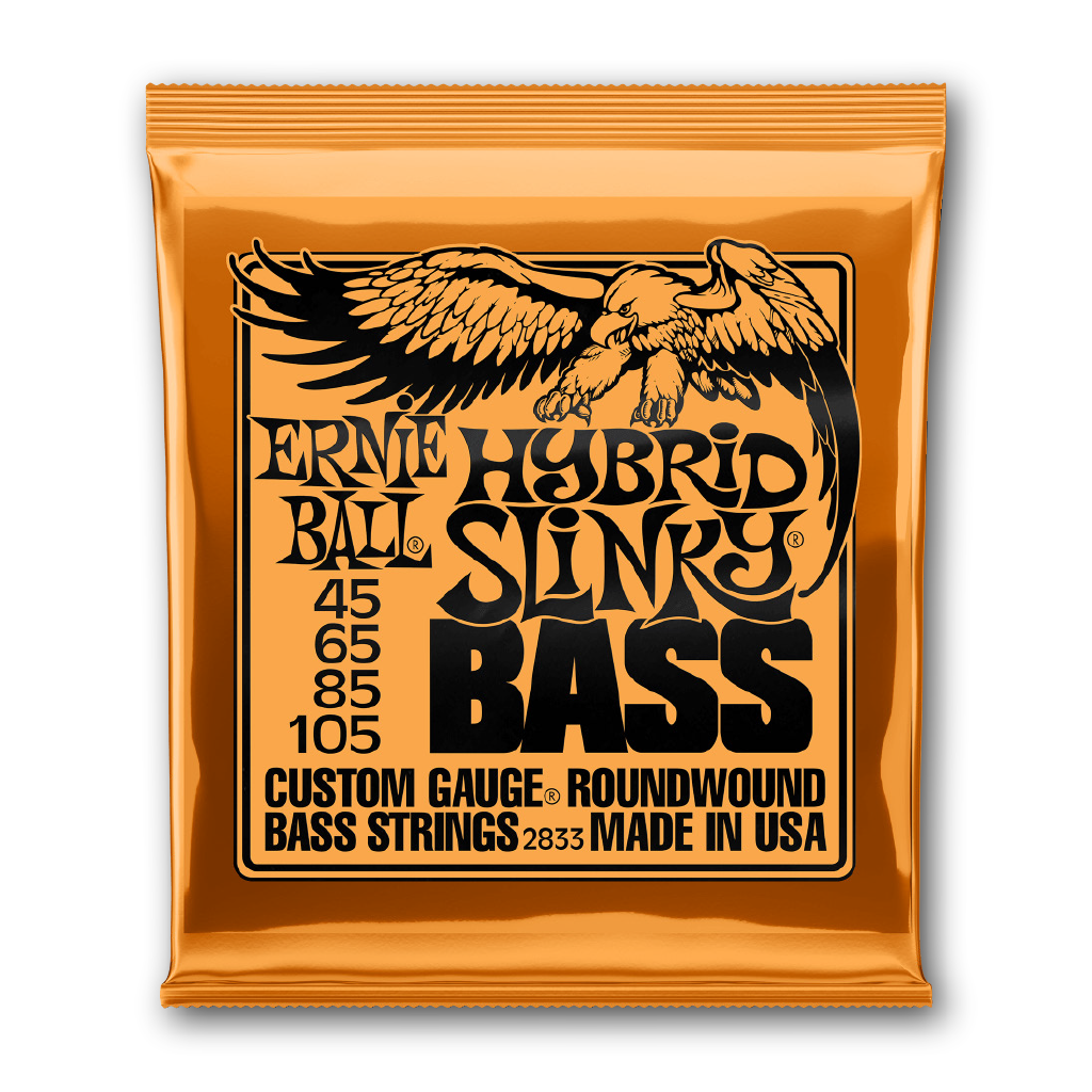 סט מיתרים לגיטרה בס Ernie Ball 2833 Hybrid Slinky Nickel Wound 45-105