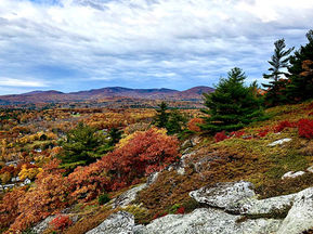 View from trail at Camden Hills State Park, Maine
