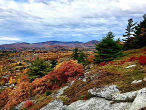View from trail at Camden Hills State Park, Maine