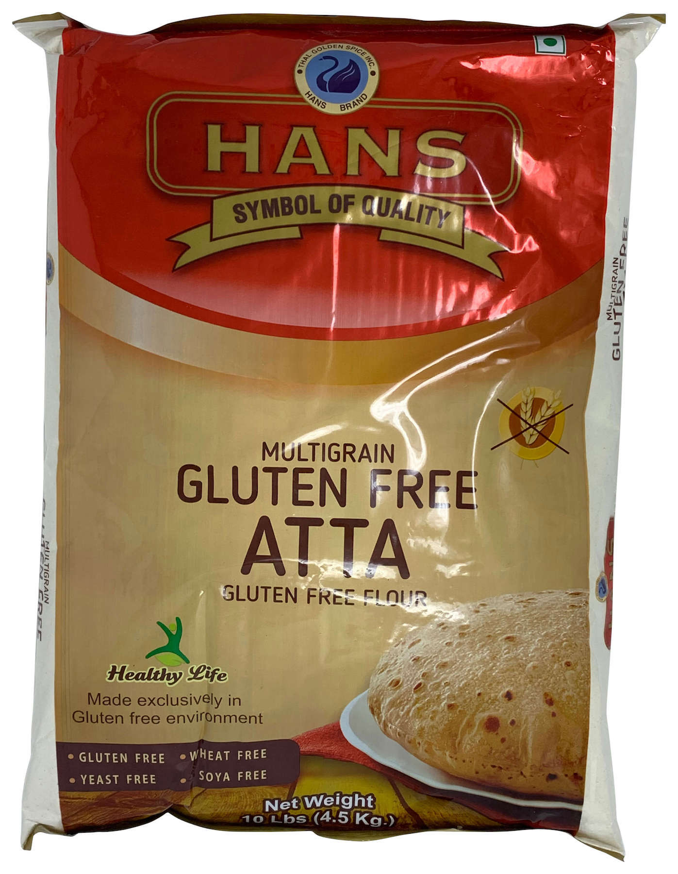 Hans Multigrain Gluten Free Atta 10lbs
