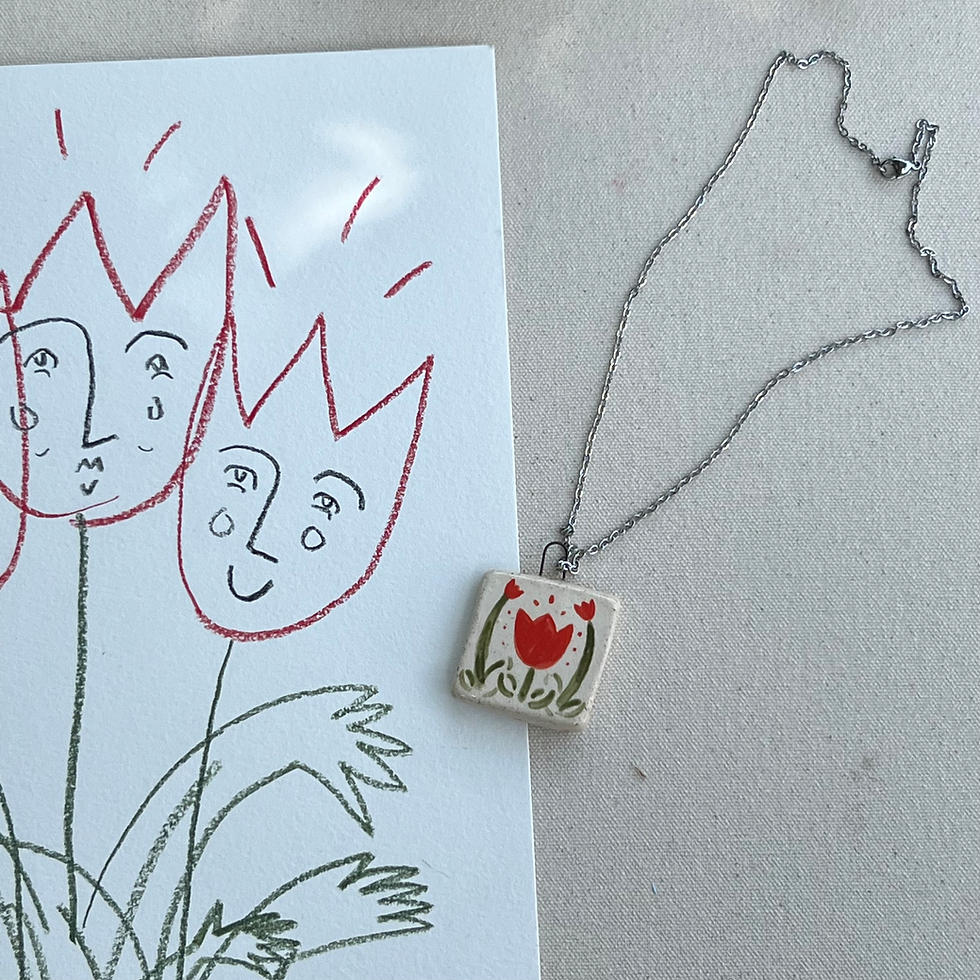 Thumbnail: Tending to my Tulips, Necklace
