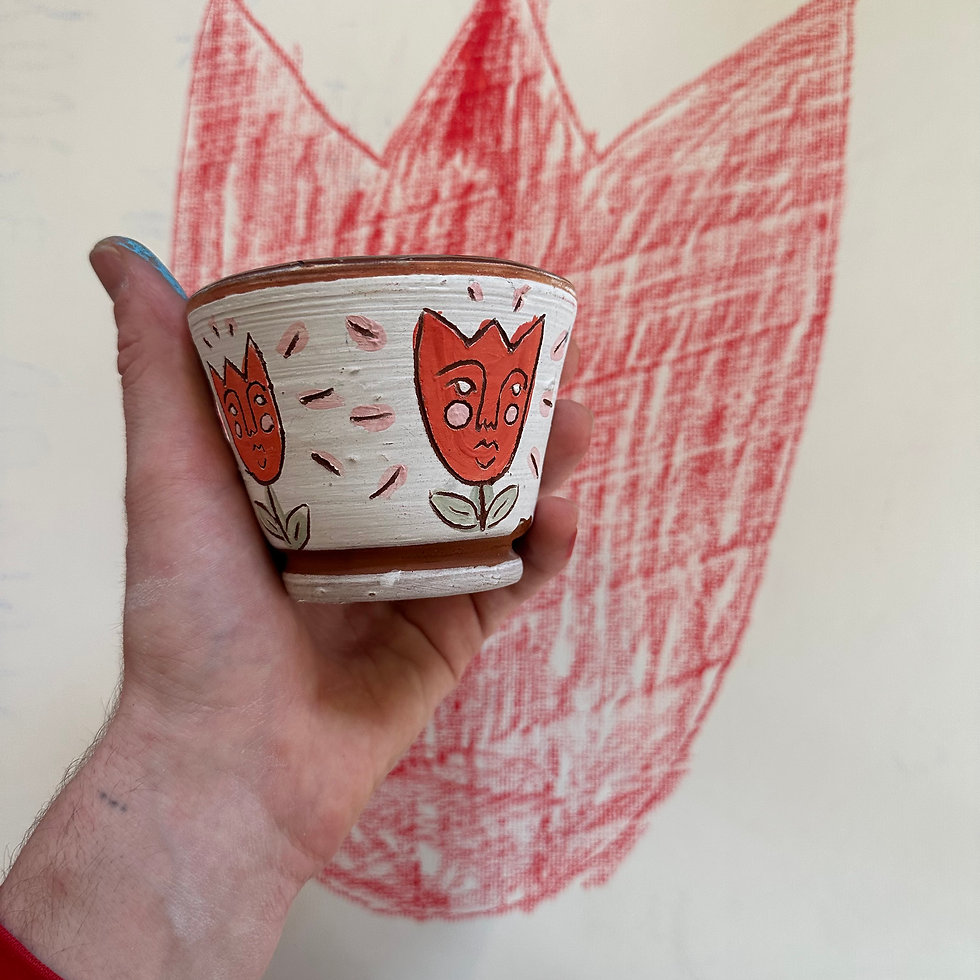 Thumbnail: Native Nebraskan Clay Tulip Dish