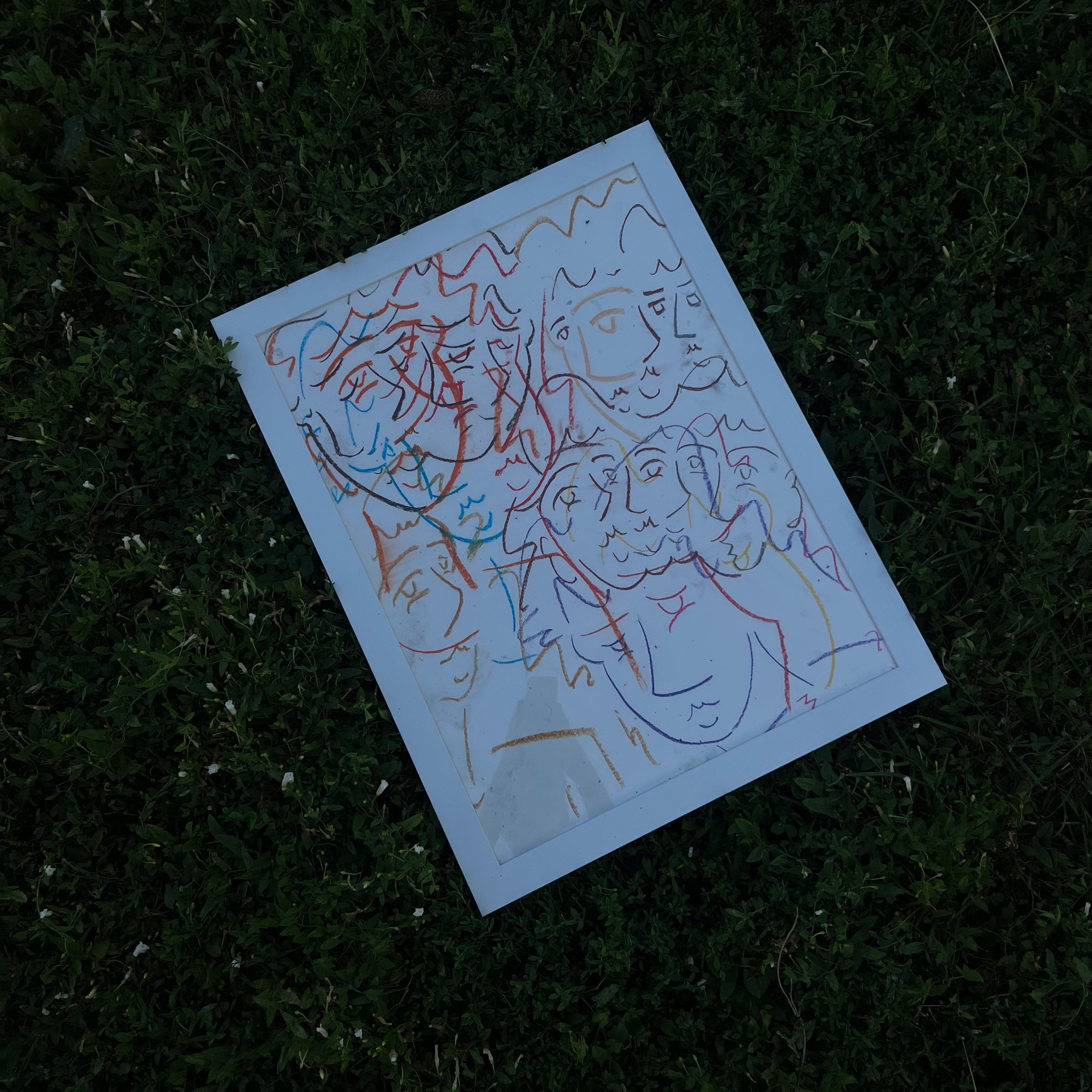 I wanna make memories with you. Framed Drawing 18x24in.