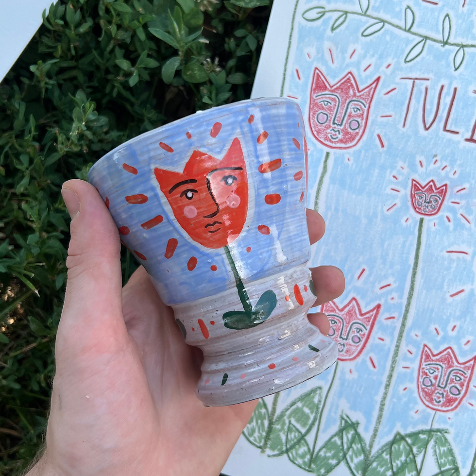 Tend to you Tulips, Cup