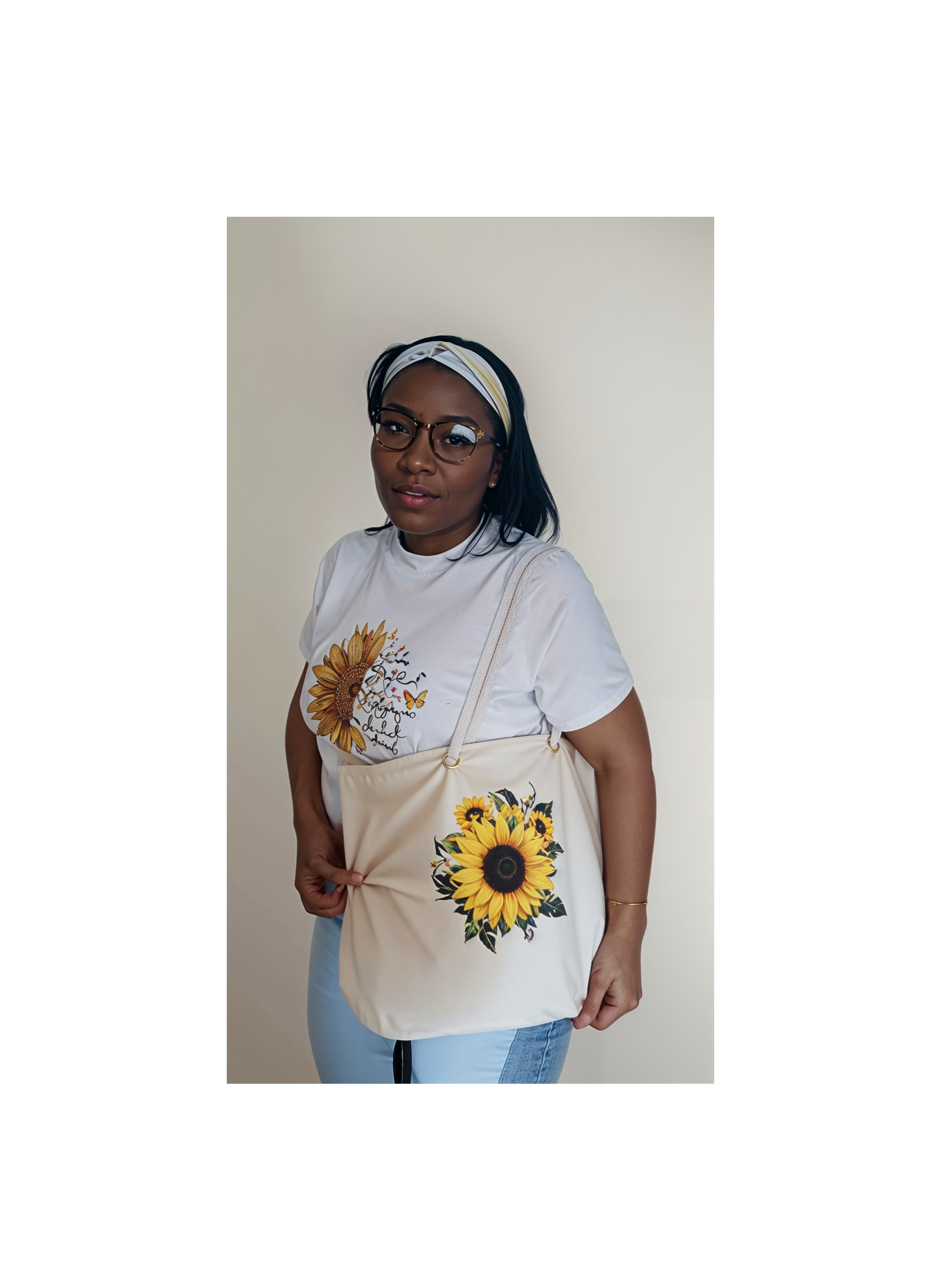 Sun-Flower Tote Canvas Bag