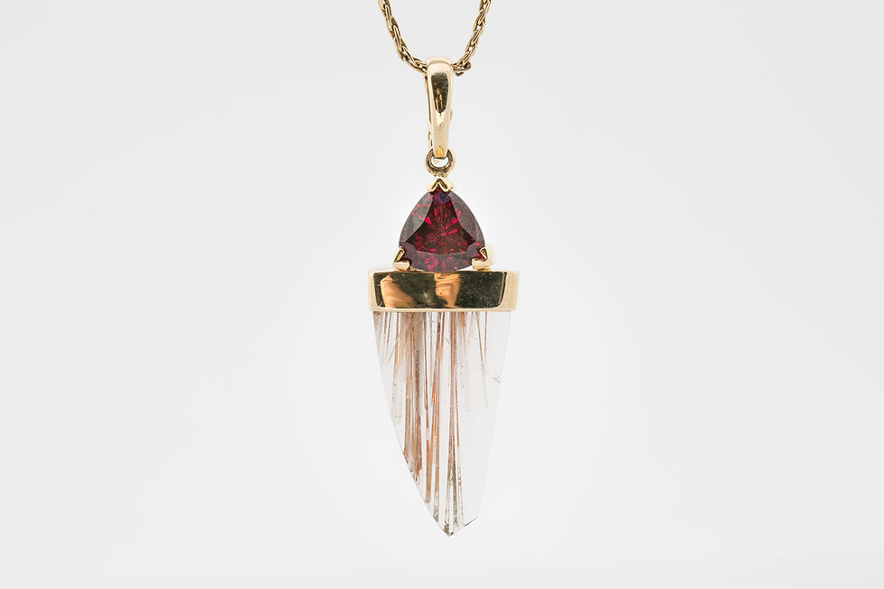 Fire and Earth Pendant & Pearl Enhancer Clasp