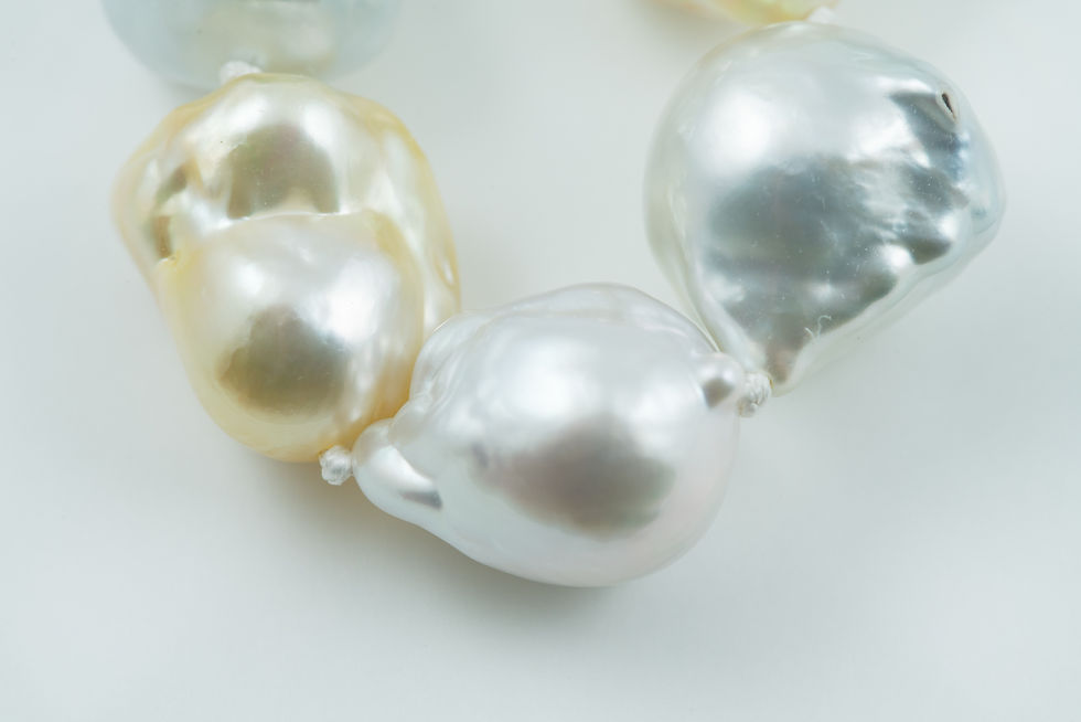 Thumbnail: Large White South Sea Baroque Pearls