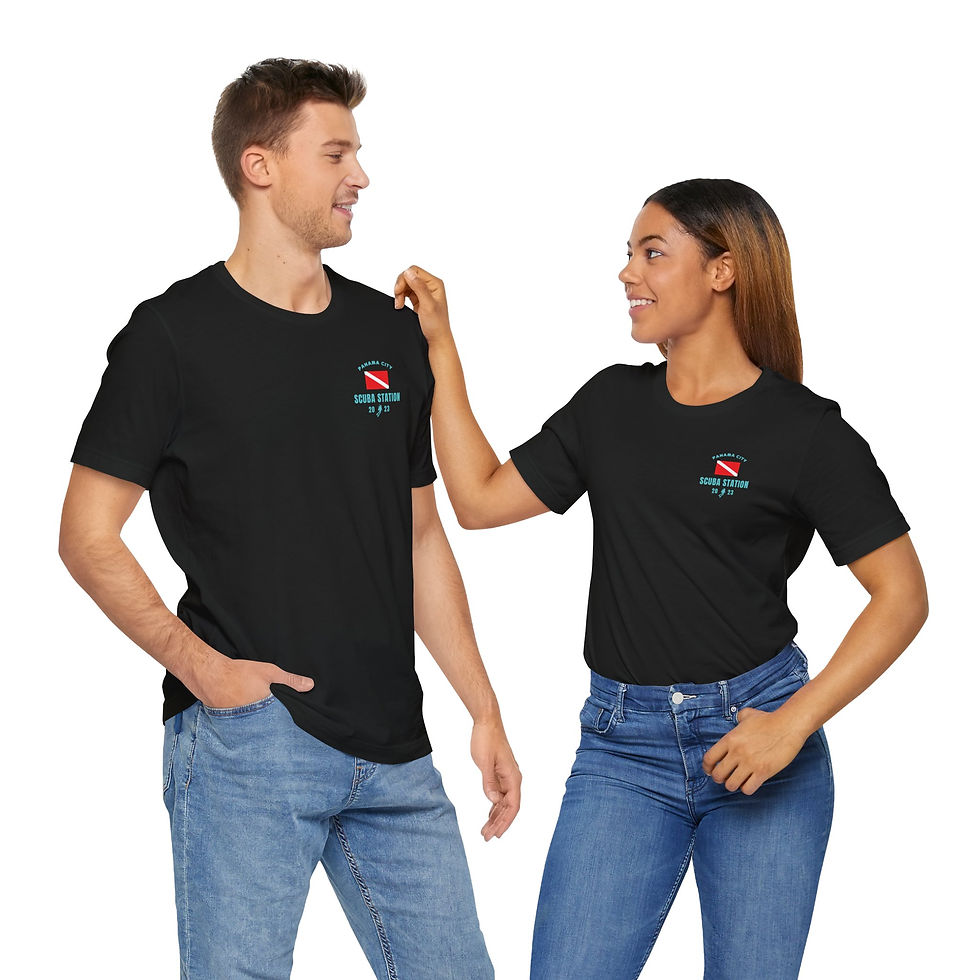 Thumbnail: Scuba Station Unisex T-Shirt, Black