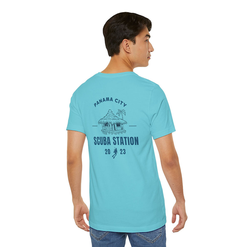 Thumbnail: Scuba Station Unisex T-Shirt, Turquoise