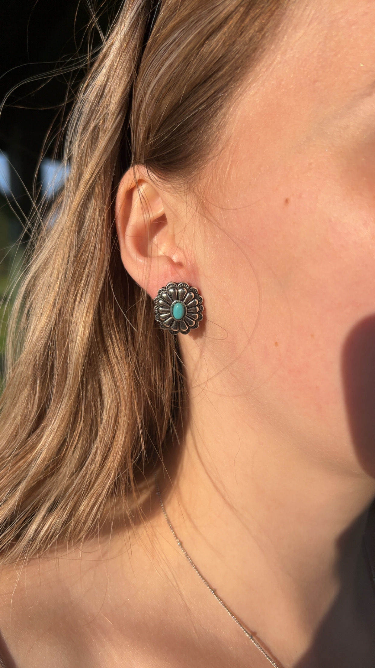 Silver Concho Studs