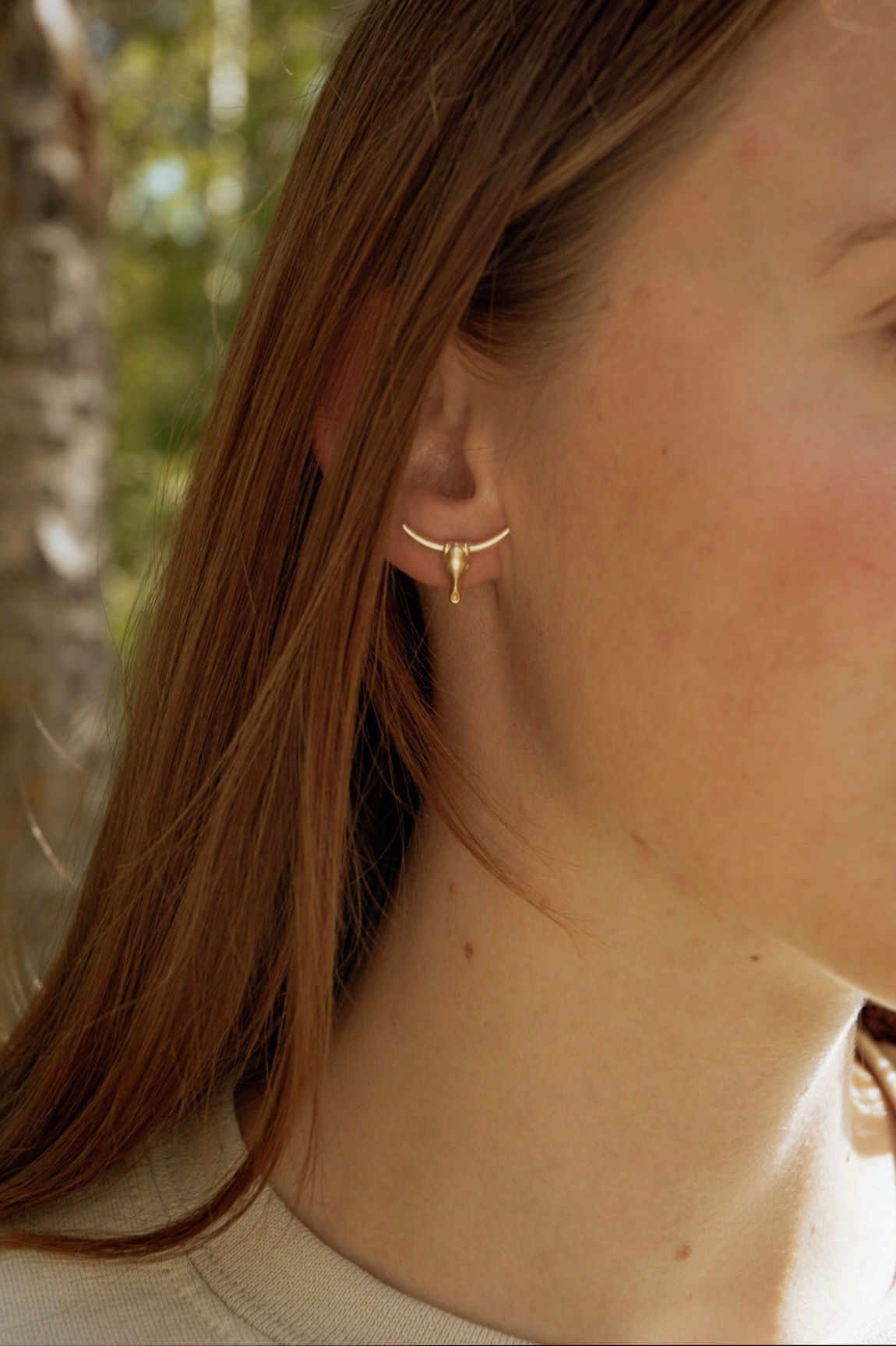 Brushed Gold Longhorns