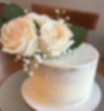 Wedding single tier Boise Custom Cakes