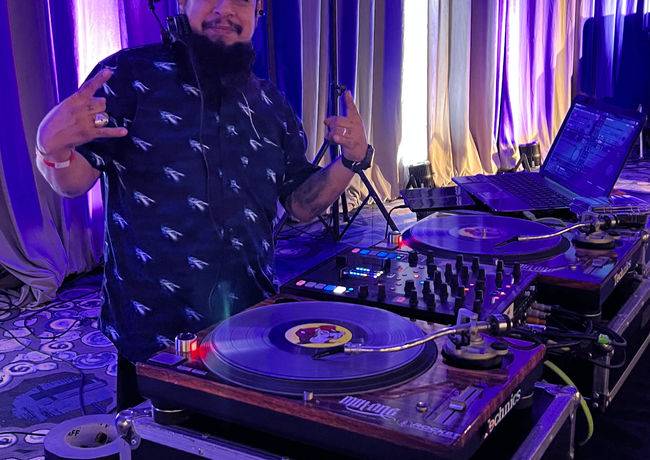 DJ Setting the Vibe