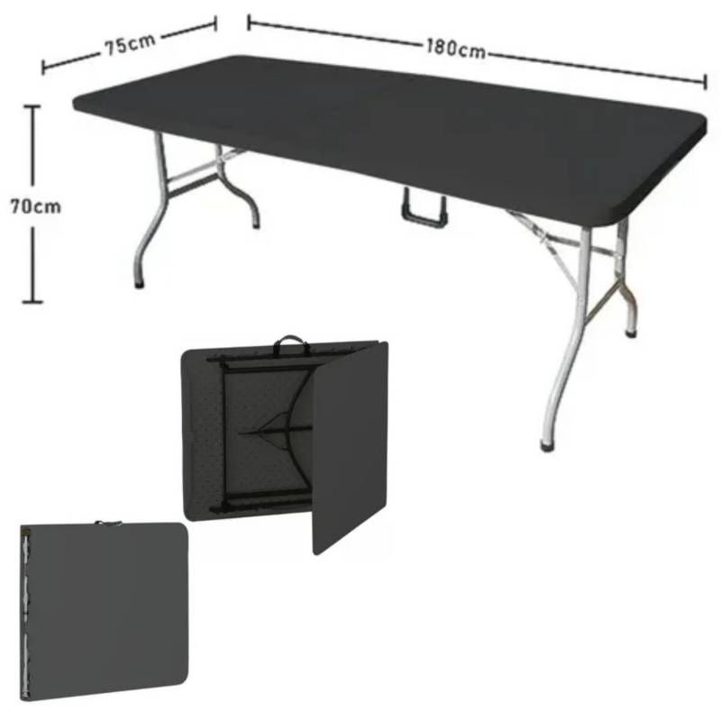 Miniatura: Mesa Plegable  Negra 152 cm