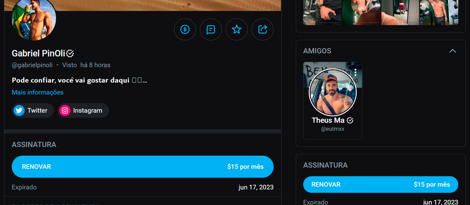 Resenha do Performance Gabriel PinOli ( Segunda Resenha) - O pressagio do perfil dele.