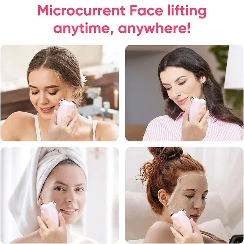 Miniatura: EMS Facial Massager Roller Microcurrent Face Lifting Machine V-Face Roller Mass