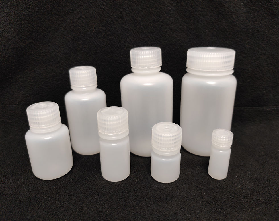 Thermo Fisher Nalgene bottles that can be filled via our fillingnd capping automation