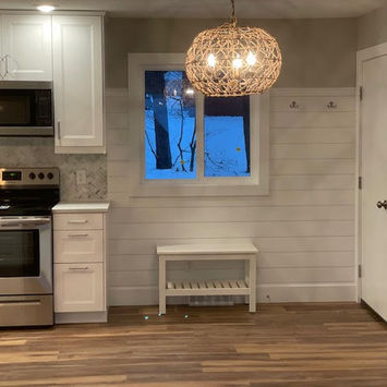 Beautiful modern Kitchen renovation completed by J Hoffman Homes