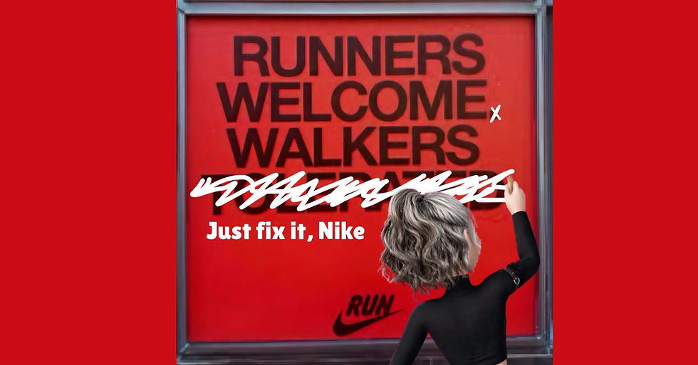 Just fix it, Nike. A corrida não precisa disso.