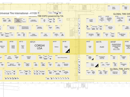 SEMA Floorplan, South Hall Lower