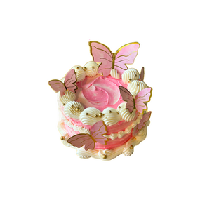 butterfly cake pink beautiful design