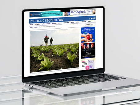 The Catholic Register highlights Mary Ward Centre's fight against human trafficking.