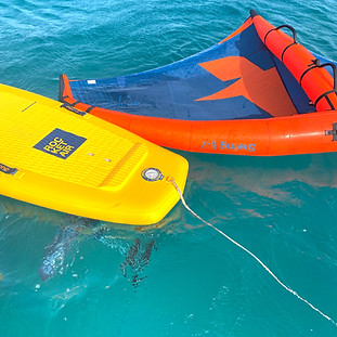 wingfoil and sailing