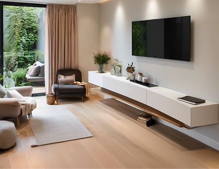 small minimalistic livng room space with media wall london.png