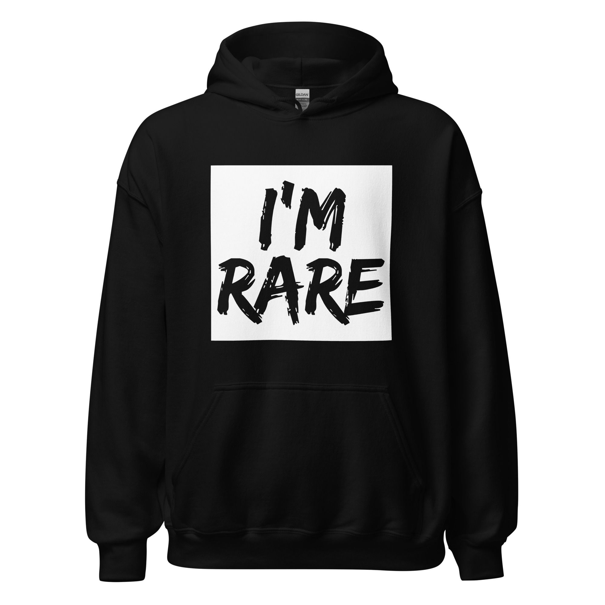 I'm Rare Unisex Hoodie (Wht)