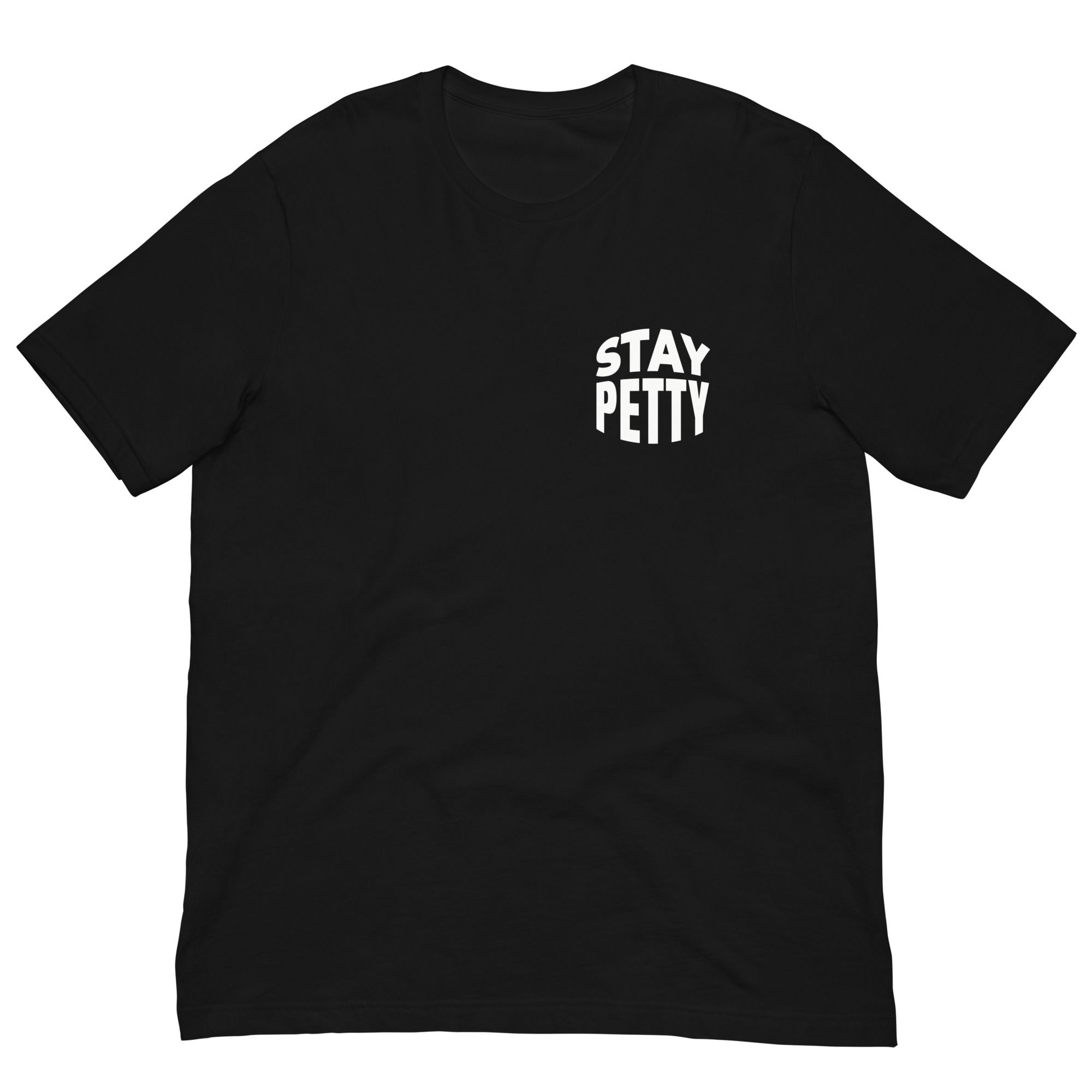 Stay Petty Pocket Unisex t-shirt (wht)