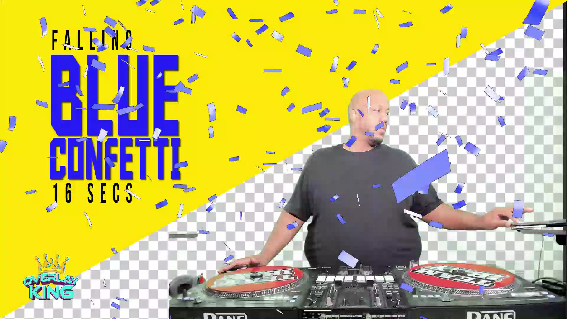 Blue Shooting Confetti Animation