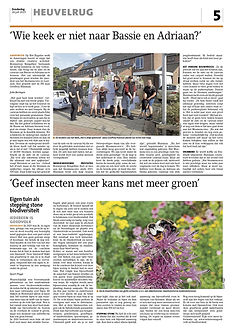 Geef insecten meer kans met groen