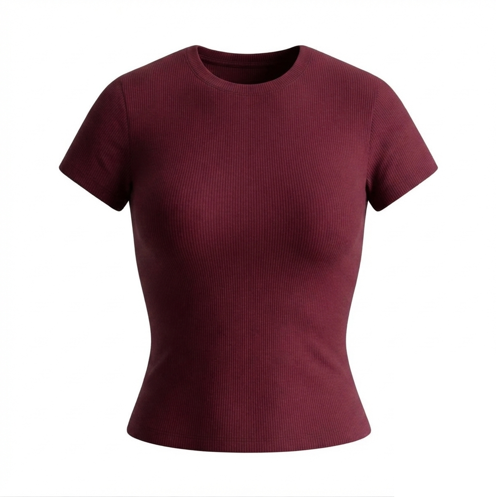 CAMISETA MALHA CANELADA