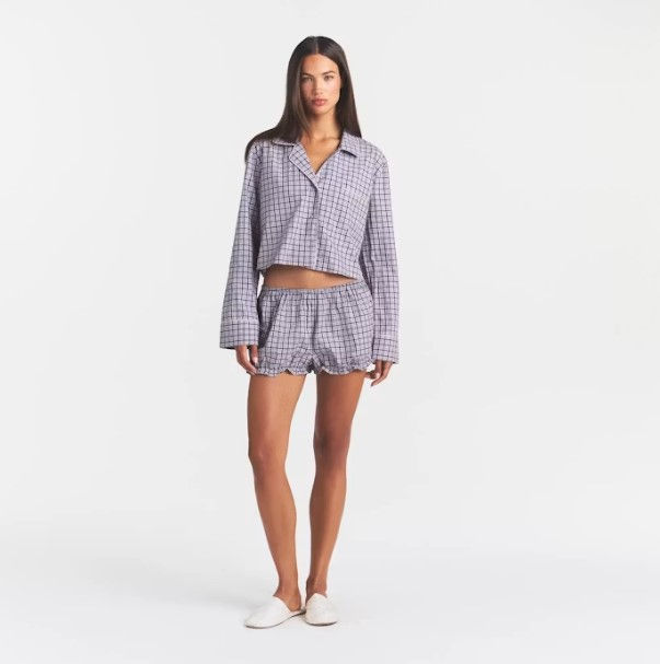 Miniatura: CONJUNTO DE BLUSA CROPPED DE BOTÕES E SHORT BOX