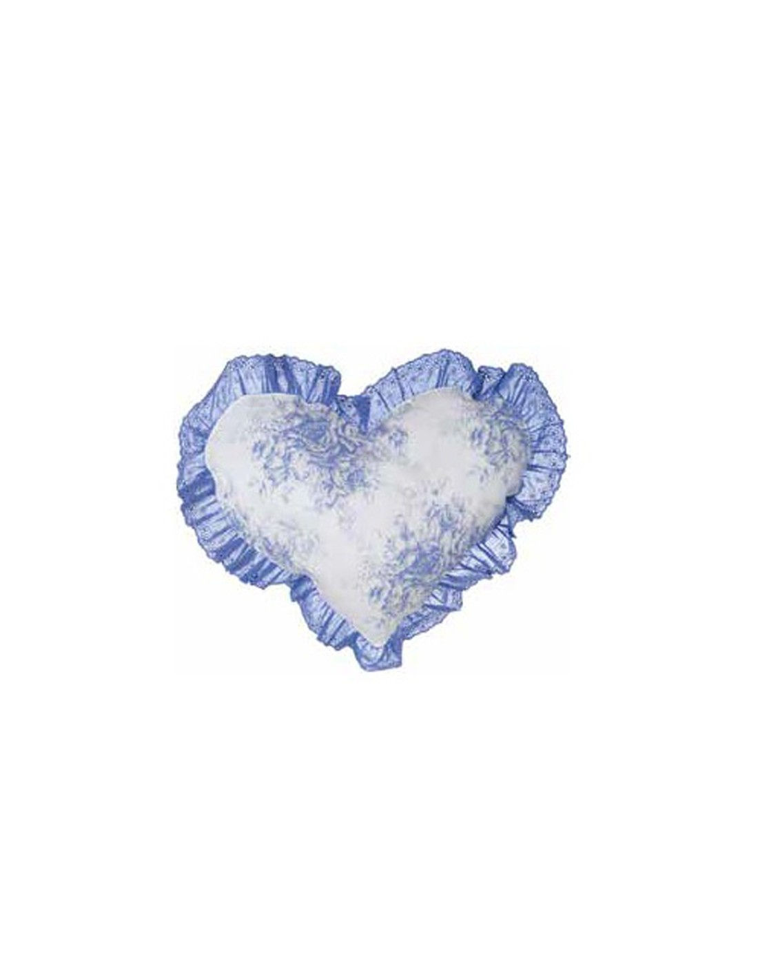 Blanc Mariclò Cuscino Cuore Floreale Collezione Tournèe