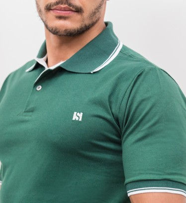 Camisa Pólo Lisa 100% Algodão