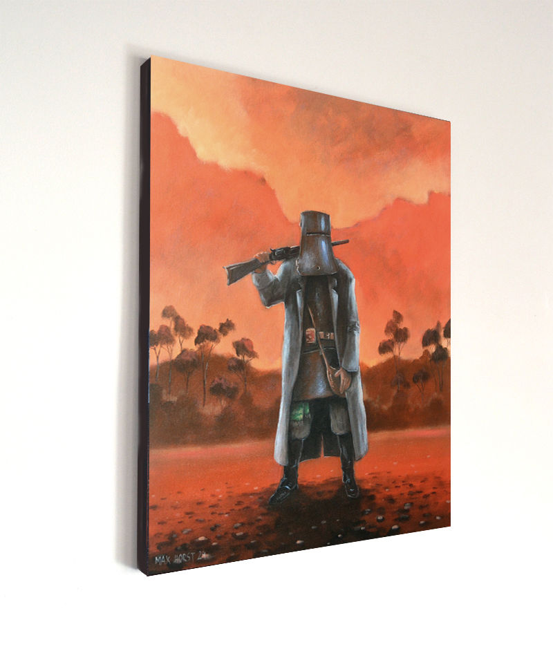 Thumbnail: "Ned Kelly"  by Max Horst painting on canvas