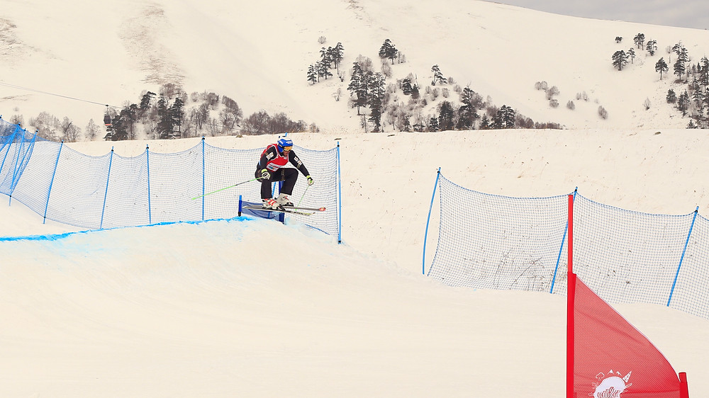 Racing in Bakuriani, Georgia in February