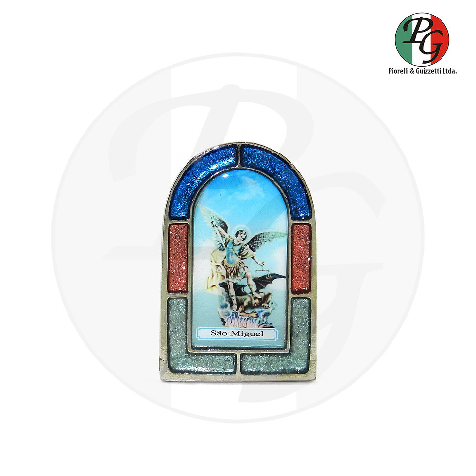 Miniatura: Quadro vitral de mesa resinado