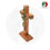 Miniatura: Crucifixo de madeira com base
