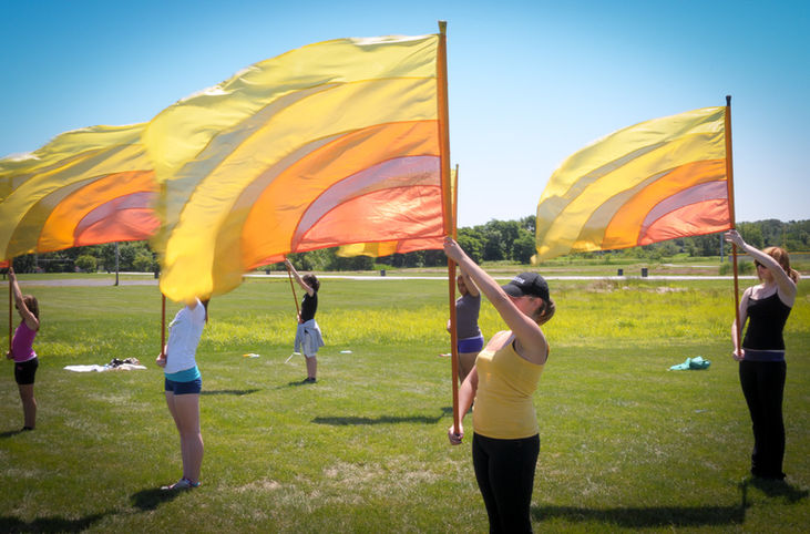 Optimists Alumni Colours rehearsing (Michigan City, 2010)
