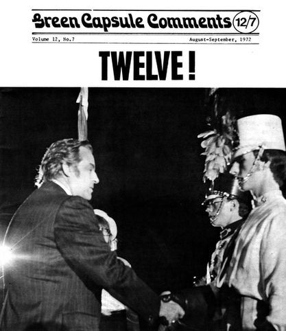 12th Championship! 1972 Cover of Green Capsule Comments