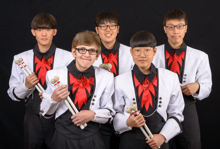 Members of Northstar percussion (Northstar Show, Waterloo, 2018)