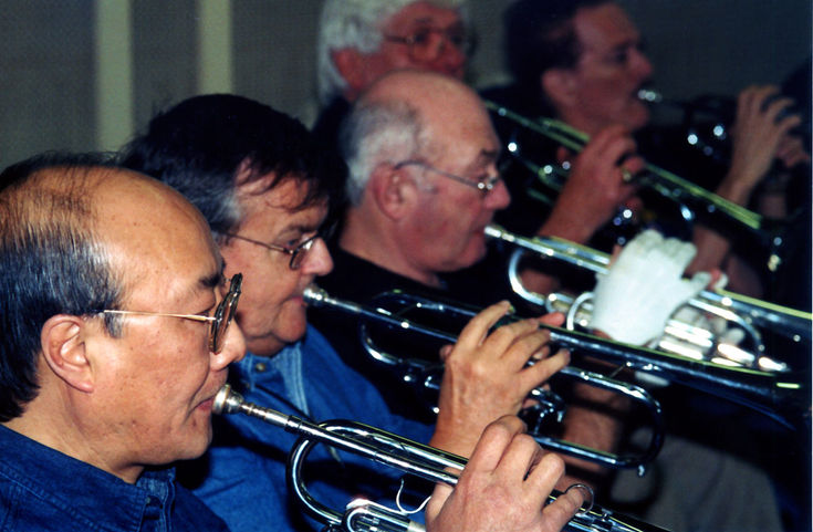 Optimists Alumni rehearsing (Jan 2003)