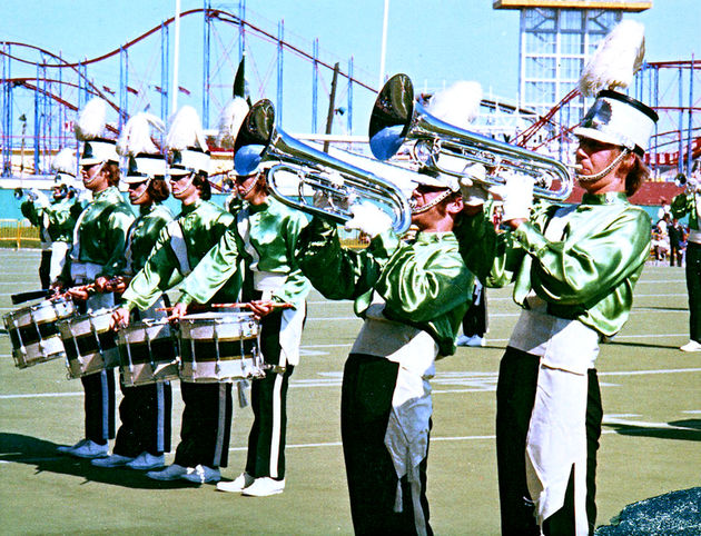Optimists Alumni perform at a CFL Game (CNE, 1972)